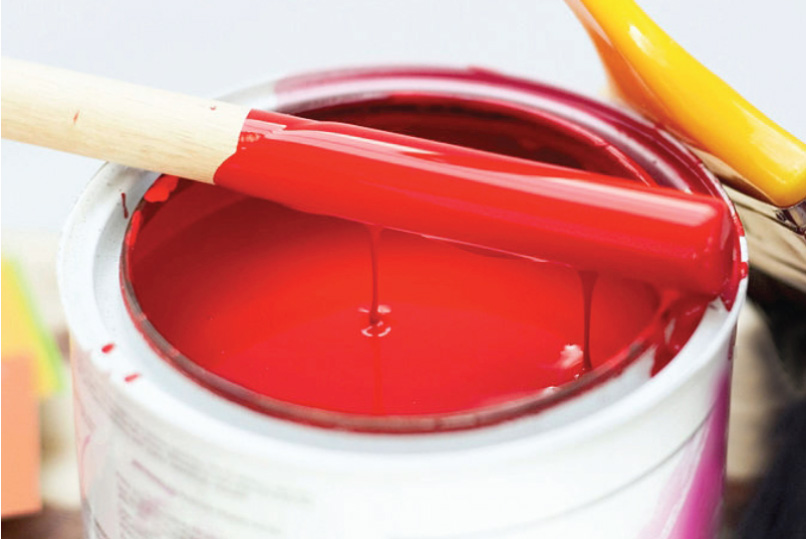 red paint in a can JATKO
